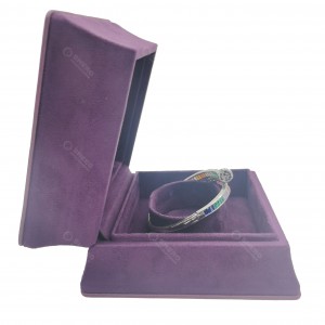 Luxury Velvet Jewellery Box Soft Fabric Jewelry Storage Box For Ring Necklace Bracelet Wholesale Custom Printed Logo