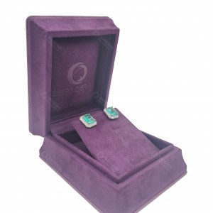 Soft Velvet Fabric Jewelry Box Portable Jewellery Gift Packing For Rings Earrings Bracelets