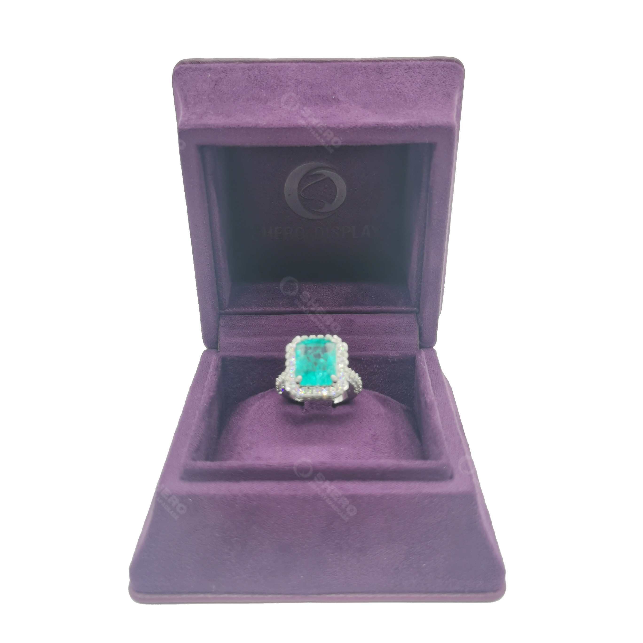 Elegant Velvet Jewellery Gift Box Soft Fabric Ring Box For Engagement Wedding Jewelry Gift Packaging Box