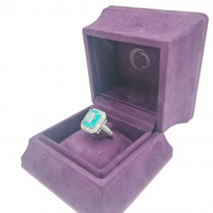 Soft Velvet Fabric Jewelry Box Portable Jewellery Gift Packing For Rings Earrings Bracelets