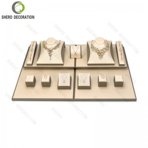 Jewelry Display Set Ring Necklace Earring Holder Bangle Stand Full Props for Jewelry Showcase