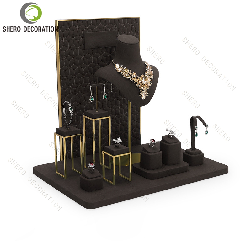 Professional Jewelry Display Stand for Luxury Jewelry Display Props Custom Jewelry Stand Display Set