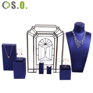 Luxury Jewelry Display Set Custom Rings Pendants Necklace Jewelry Display Tray Display Props Sets