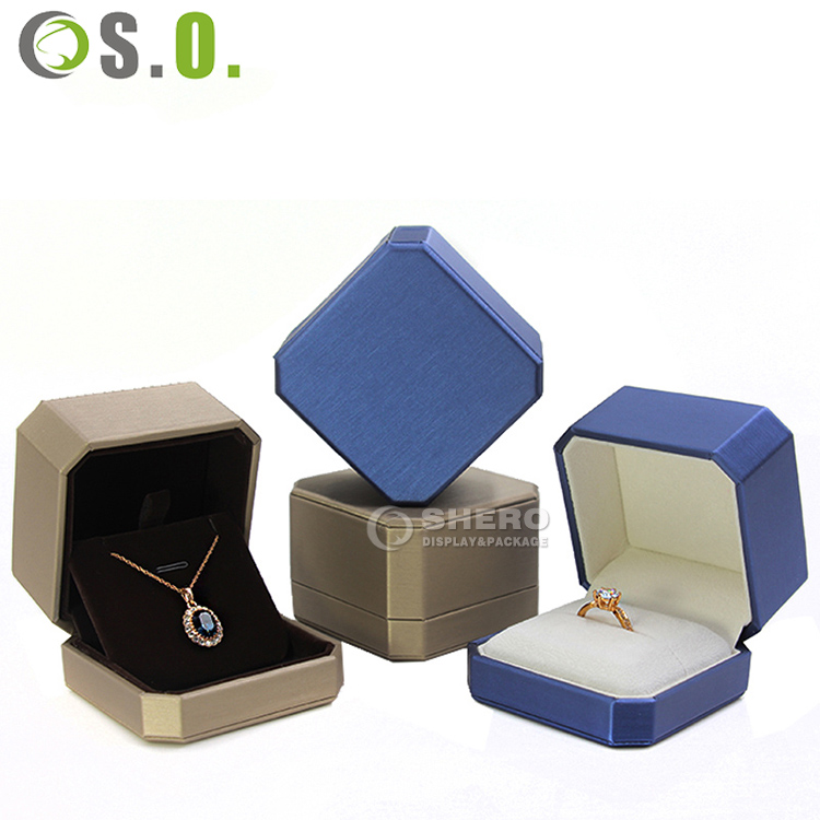 Wholesale PU Jewellery Packaging Jewelry Package Luxury Ring Bracelet Necklace Earrings Packaging Box Custom Jewelry Packaging
