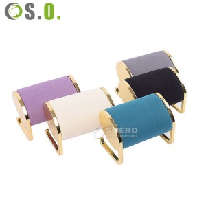 Watch Organizer And Storage Metal Bangle Stand Holder Velvet Jewelry Display Stand for Bracelet Photography Prop