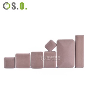 Factory Luxury Suede Velvet Jewellry Iron Box Ring Pearl Pendant Box