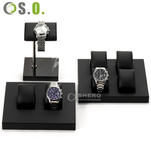 Manufacturers Direct Luxury Watch Display High Quality Watch Display Trays Pu Leather Watch Display Stand