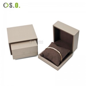 High Quality  Jewelry Bracelet Watch Box Set Leatherette Paper Outside Microfiber Inner Boxes For Watch