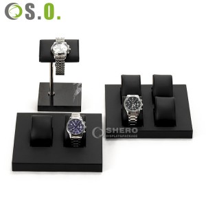 custom watch stand luxury wooden watch display stand