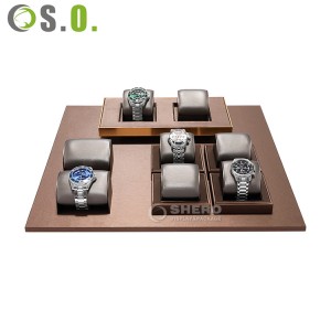 High Quality Jewelry Display Rack Retail Watch Display Stand Holder Watch Strap Stand Watch Display Tray