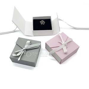 Custom Luxury Magnetic Closure drawer 1200g Paperboard Ring Necklace Jewelry Gift Packaging Box with Logo