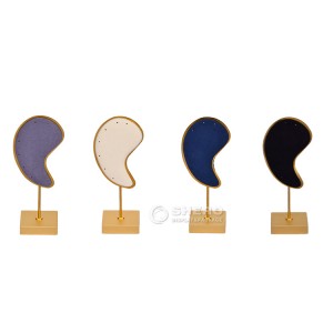Jewelry Earring Studs Holder Ear-Shaped Jewelry Organizer with 6-7 Holes Earring Display Stand for Selling