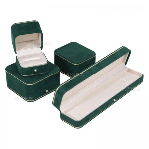 Luxury Display Box Packaging Bracelet Necklace Pendant Ring Velvet Jewelry Box For Store