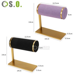 Wholesale Jewelry Display Velvet Bangle Prop Watch Holder Stand for Showroom
