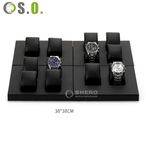 custom watch stand luxury wooden watch display stand