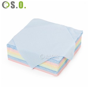 Wholesale Custom luxury Jewelry Polishing Cleaning Cloth microfiber with logo