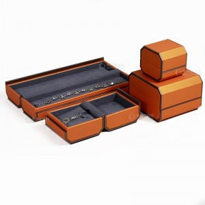 Shero Wholesale Luxury Pu Leather Jewelry Packaging Boxes Jewelry Set Box