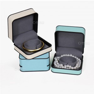 customized logo button velvet ring jewelry box pendant bracelet gift jewelry packaging box full set