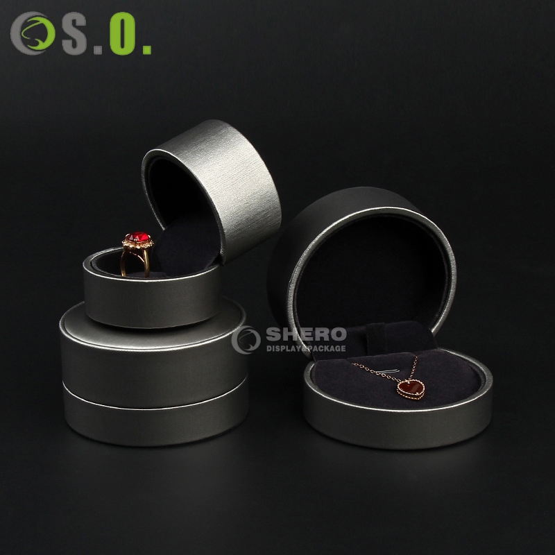 Shero High-End Pu Leather Plastic Ring Gift Package Custom Jewelry Boxes With Logo Featured Image