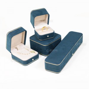 Wholesale New Beaded Velvet Leather Jewelry Box Fashion Ring Pendant Box for Halloween Graduation Mother’s Day Occasions