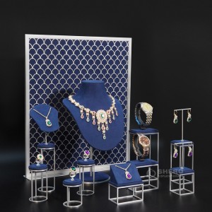Modern Jewelry Display Necklace Bust Pendant Ring Earring Holder Jewellery Window Display Props Sets