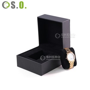 Better Quality Big Square Luxury Black PU Leather Custom Logo And Color Gift Watch Box
