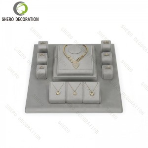 Luxury Earring Ring Holder Necklace Bracelet Display Bust Stand Mannequin Jewelry Display Set