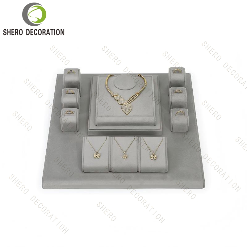Luxury Earring Ring Holder Necklace Bracelet Display Bust Stand Mannequin Jewelry Display Set Featured Image