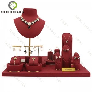 Jewellery Display Stand Holder Custom DIY Bracelet Necklace Ring Earring Holder Packaging Jewelry Display Stand Set