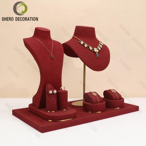 Jewellery Display Stand Holder Custom DIY Bracelet Necklace Ring Earring Holder Packaging Jewelry Display Stand Set