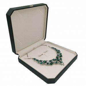 Elegant Rounded Corner PU Leather Box Soft Interior Jewelry Packaging Box