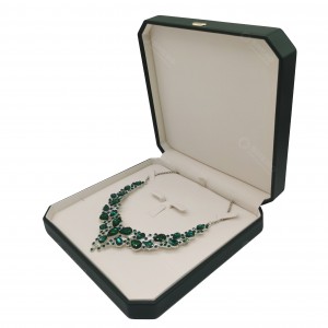 Elegant Rounded Corner PU Leather Box Soft Interior Jewelry Packaging Box