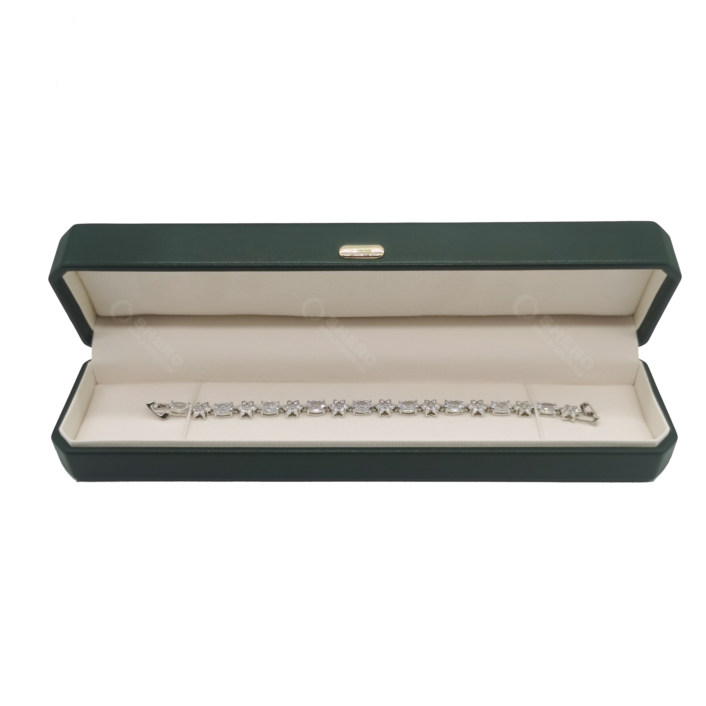 Elegant Rounded Corner PU Leather Box Soft Interior Jewelry Packaging Box