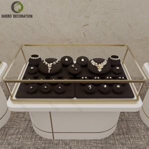 High-End Jewelry Display Props Counter Ring Necklace Earring Bracelet Organizer Well Livestreaming Showcase