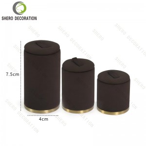 Velvet Jewelry Display Set for Retail Store Necklace Bust T Bar Earring Ring Hexagon Box Bracelet Pillow Wholesale