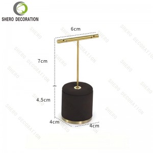 Velvet Jewelry Display Set for Retail Store Necklace Bust T Bar Earring Ring Hexagon Box Bracelet Pillow Wholesale