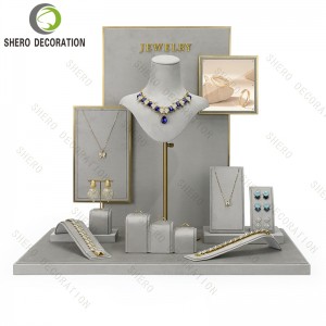 Fashion Jewelry Displays for Store Luxury Jewelry Display Props Custom Jewelry Stand Display Set