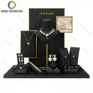 Custom Jewelry Stand Display Set High-end Jewelry Displays for Store Jewelry Display Props