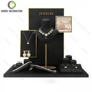 Elegant Jewelry Display Set Necklace Earring Bracelet Display Stand for Boutique Counters
