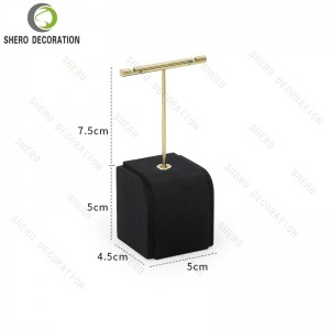 Microfiber Jewelry Display Stand Set Multiple Elegant Styles for Necklace Earring Ring Display Store Exhibition
