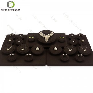 Luxury Design Set Jewelry Bust Display Stand with Earrings Stand for High-End Jewelry Containers
