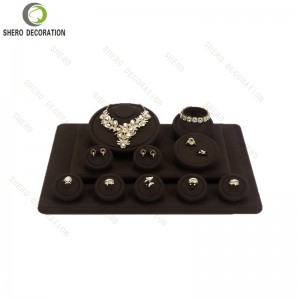 Luxury Design Set Jewelry Bust Display Stand with Earrings Stand for High-End Jewelry Containers