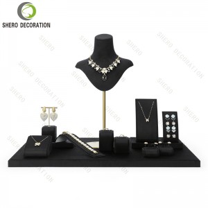 Elegant Jewelry Display Set Necklace Earring Bracelet Display Stand for Boutique Counters
