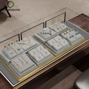 Exquisite Jewelry Display Tray Counter Display Stand Design Exhibition Hall Organizer Tray Pendant Jewelry Container
