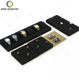 Stylish Jewelry Display Stand Set Fancy Retail Shop Jewelry Container Display Luxury Stands display tray jewelry