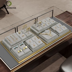 Exquisite Jewelry Display Tray Counter Display Stand Design Exhibition Hall Organizer Tray Pendant Jewelry Container