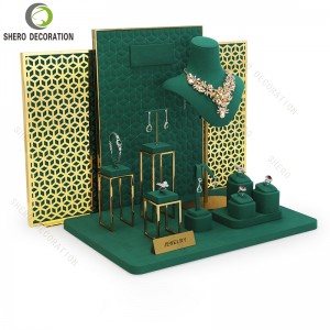 Premium Necklace Earring Ring Bracelet Showcase Jewelry Display Bust Luxury Jewellery Stand for Store