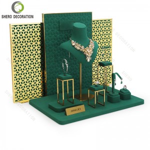 Premium Necklace Earring Ring Bracelet Showcase Jewelry Display Bust Luxury Jewellery Stand for Store