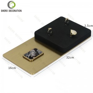 Stylish Jewelry Display Stand Set Fancy Retail Shop Jewelry Container Display Luxury Stands display tray jewelry