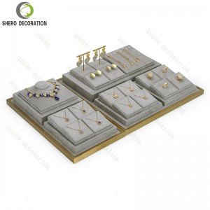 Luxury Design Set Jewelry Bust Display Stand with Earrings Stand for High-End Jewelry Containers